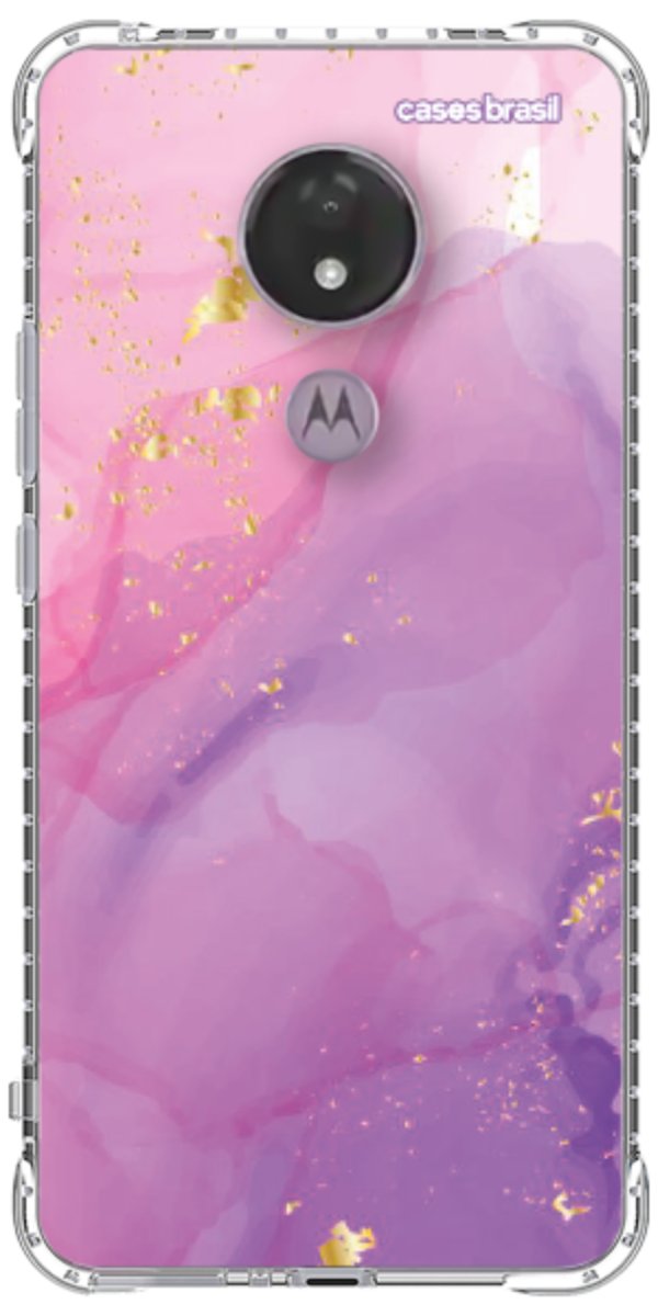 Capinha para Celular Textura Marmorizada Rosa