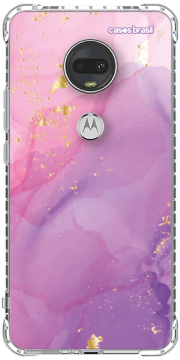 Capinha para Celular Textura Marmorizada Rosa