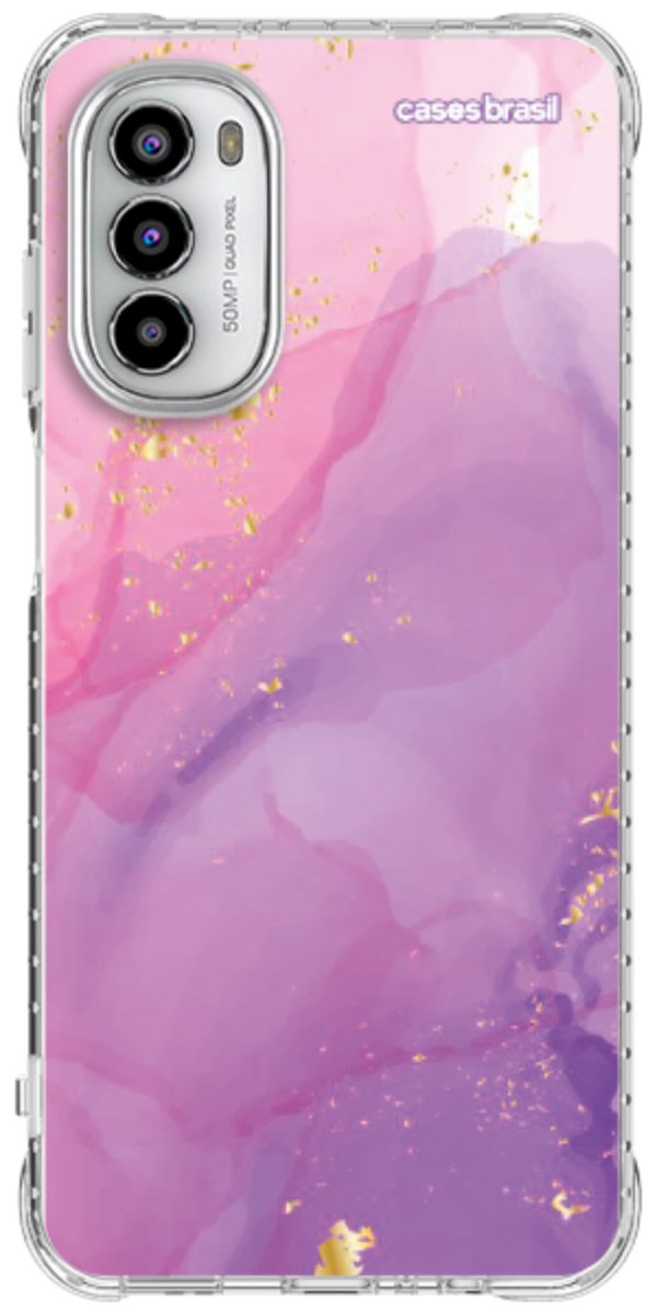Capinha para Celular Textura Marmorizada Rosa