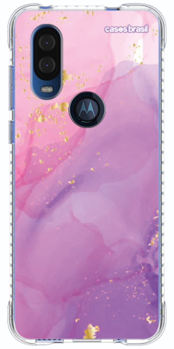 Capinha para Celular Textura Marmorizada Rosa