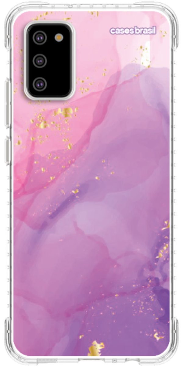 Capinha para Celular Textura Marmorizada Rosa