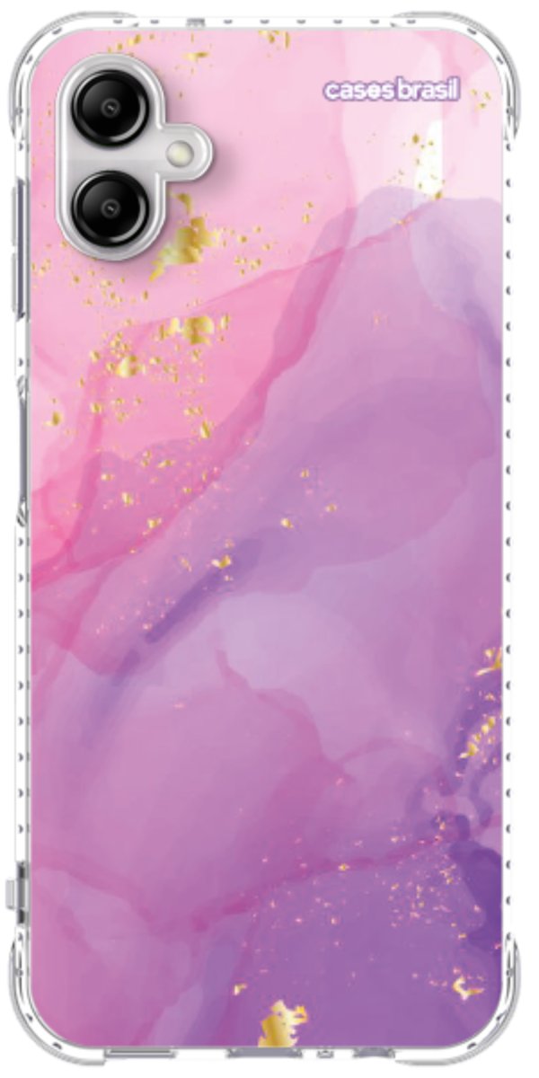Capinha para Celular Textura Marmorizada Rosa