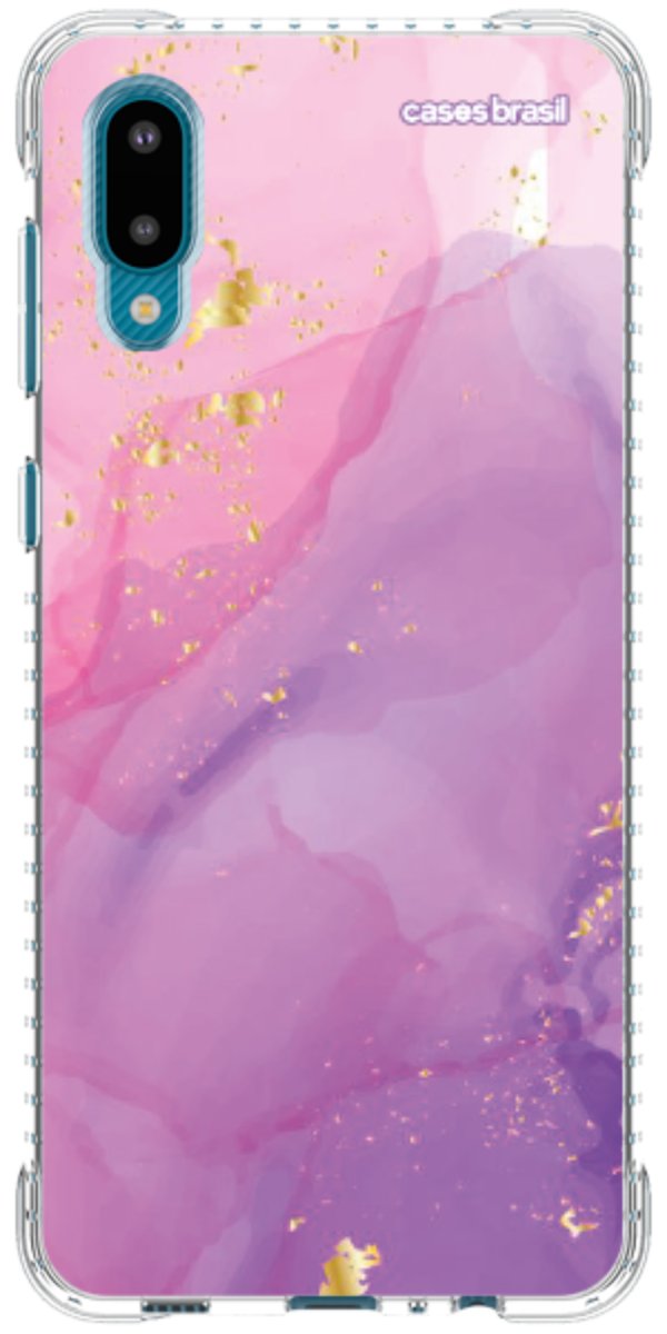 Capinha para Celular Textura Marmorizada Rosa
