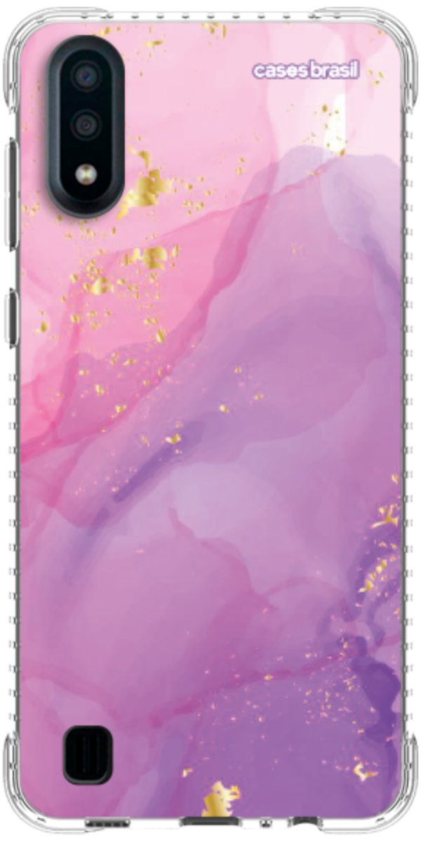 Capinha para Celular Textura Marmorizada Rosa