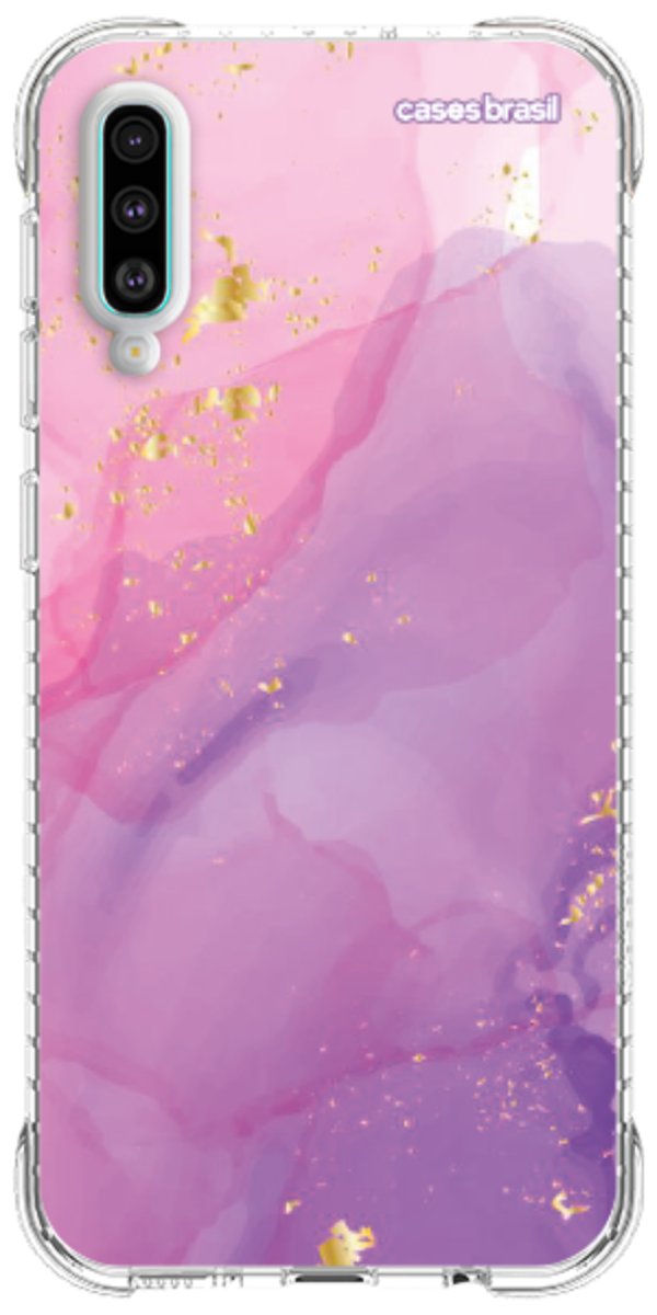 Capinha para Celular Textura Marmorizada Rosa