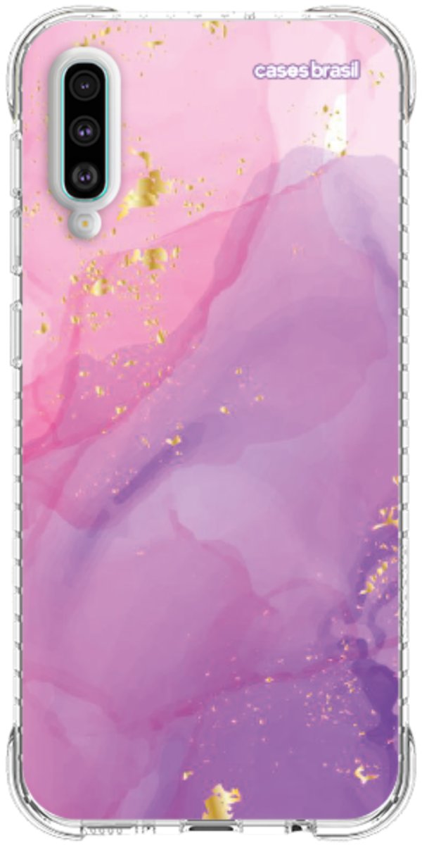 Capinha para Celular Textura Marmorizada Rosa