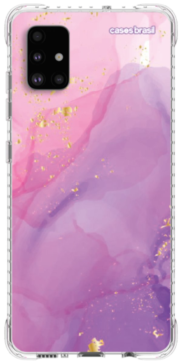 Capinha para Celular Textura Marmorizada Rosa