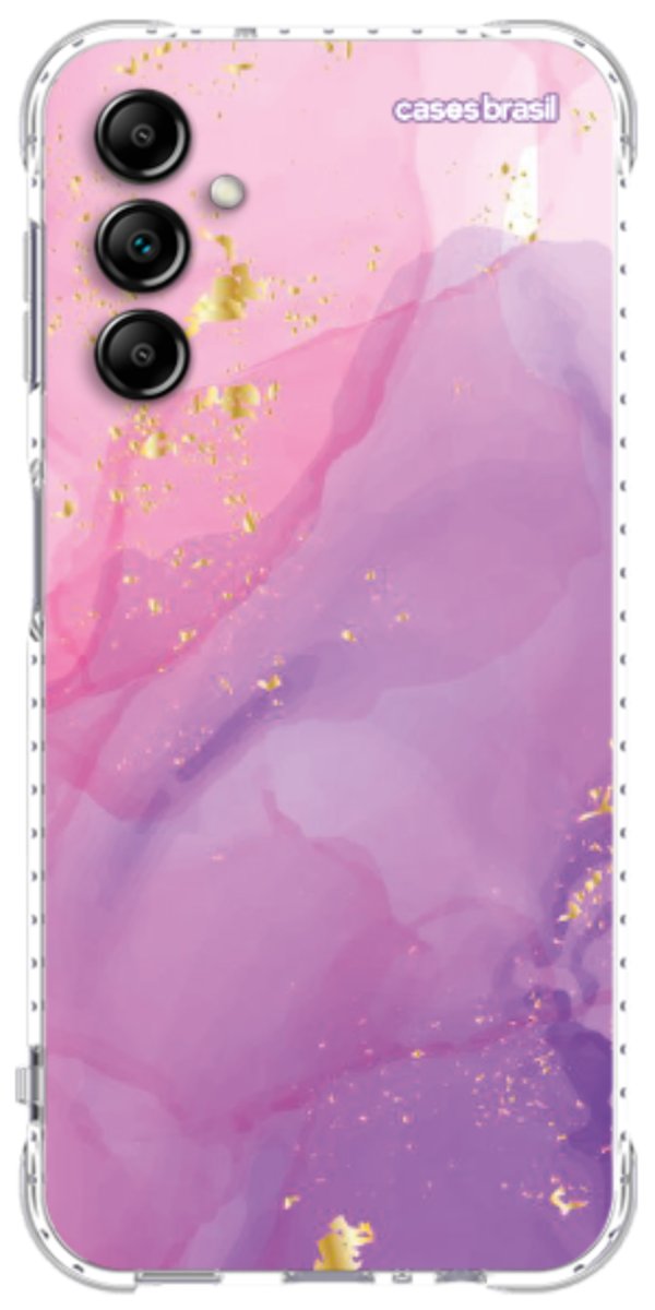 Capinha para Celular Textura Marmorizada Rosa