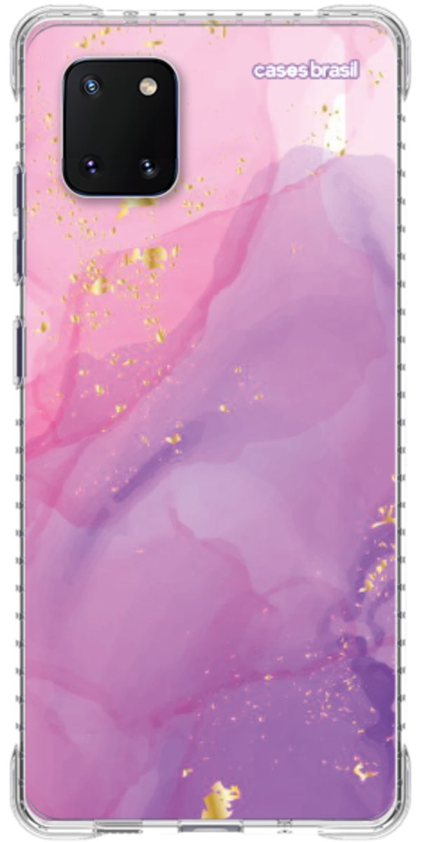 Capinha para Celular Textura Marmorizada Rosa