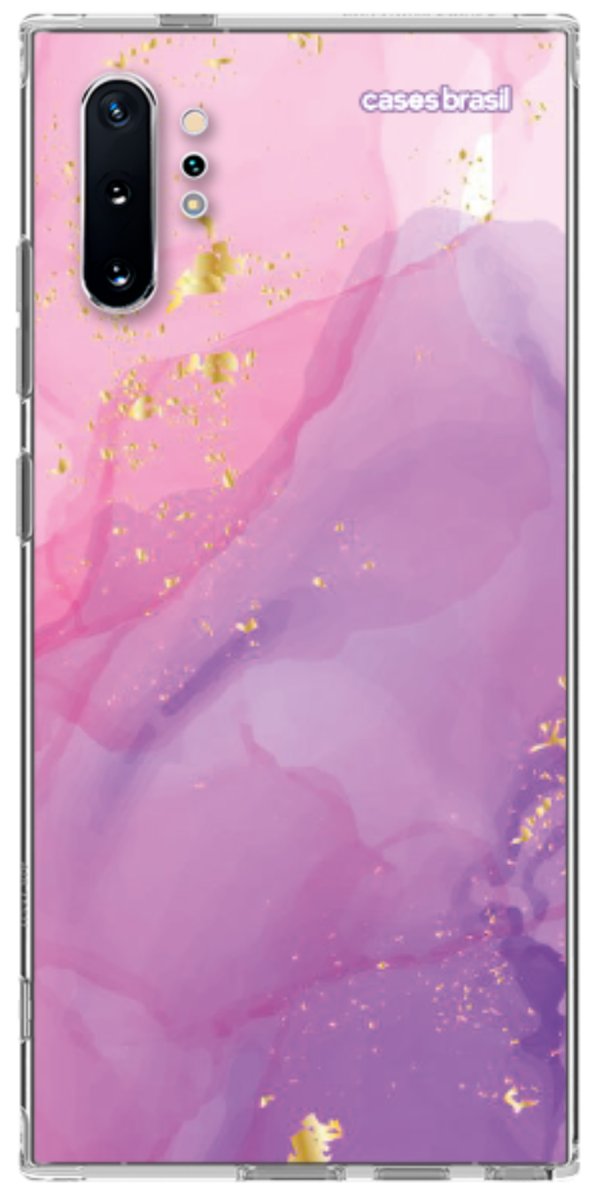 Capinha para Celular Textura Marmorizada Rosa
