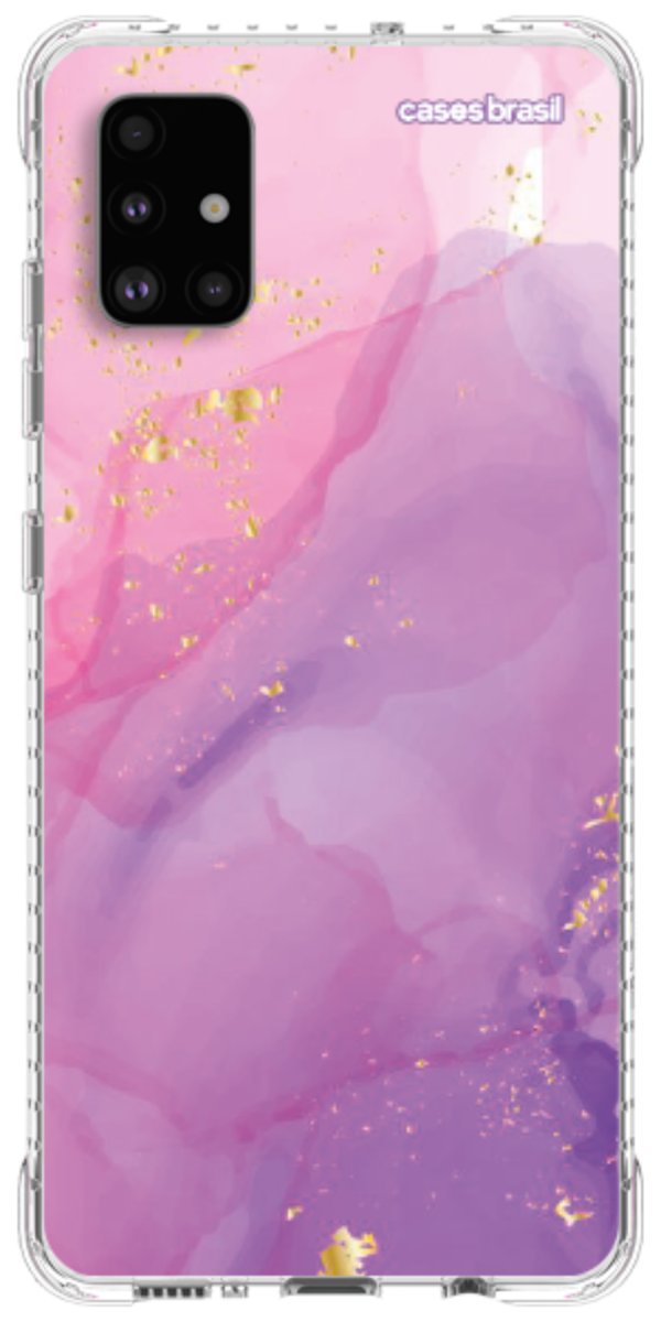Capinha para Celular Textura Marmorizada Rosa