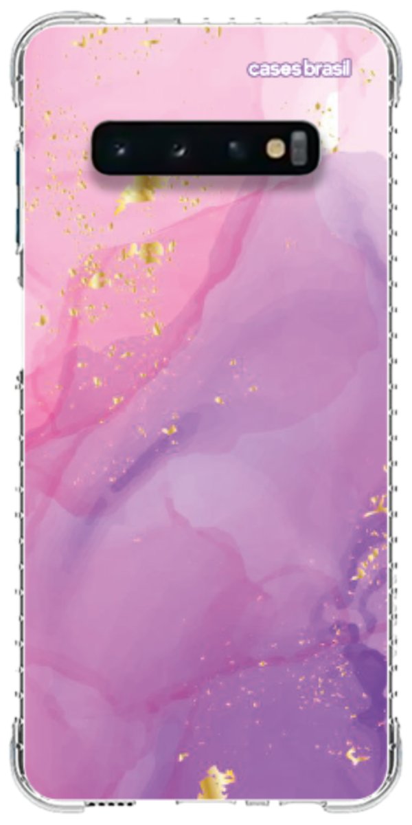 Capinha para Celular Textura Marmorizada Rosa