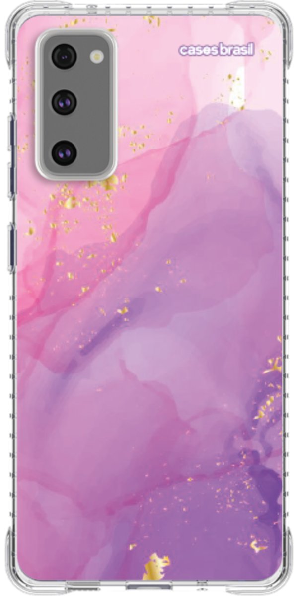Capinha para Celular Textura Marmorizada Rosa