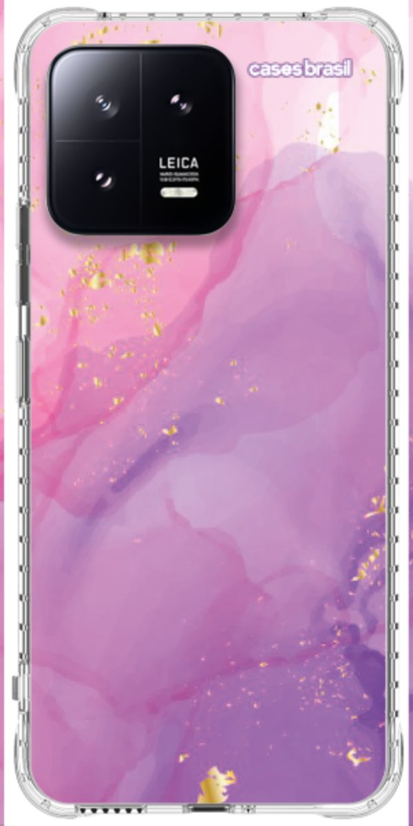 Capinha para Celular Textura Marmorizada Rosa