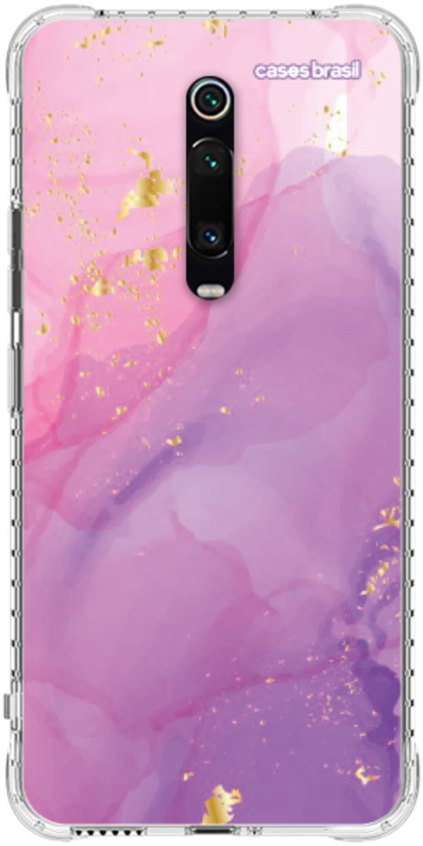 Capinha para Celular Textura Marmorizada Rosa