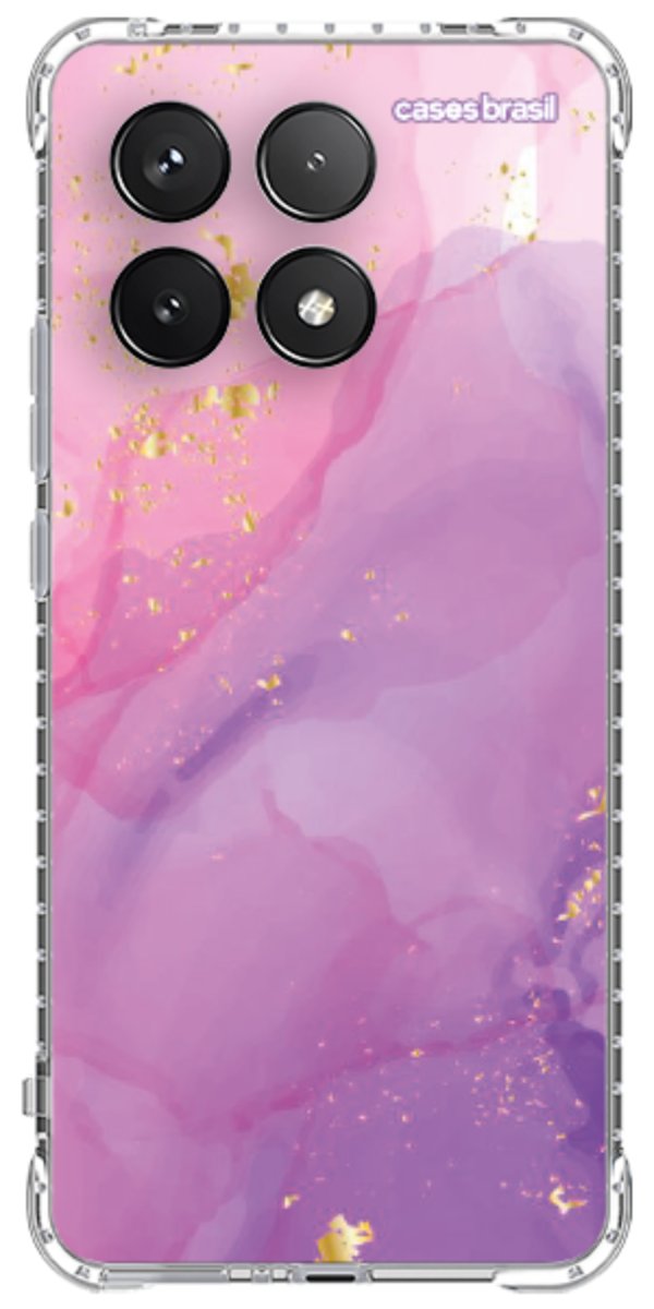 Capinha para Celular Textura Marmorizada Rosa