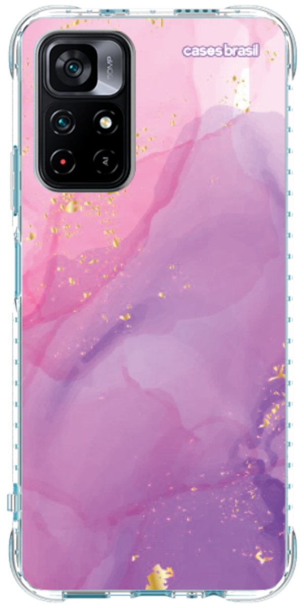 Capinha para Celular Textura Marmorizada Rosa