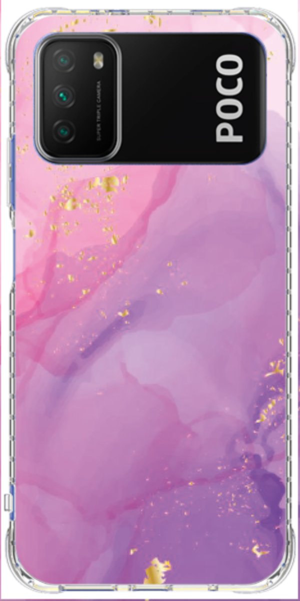Capinha para Celular Textura Marmorizada Rosa