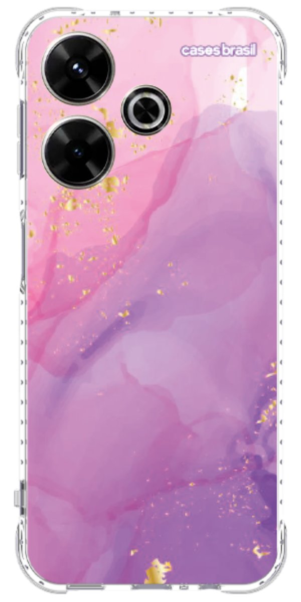 Capinha para Celular Textura Marmorizada Rosa