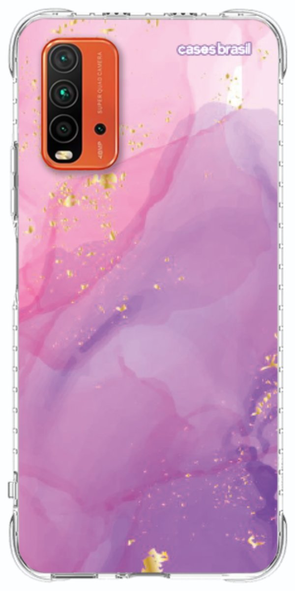 Capinha para Celular Textura Marmorizada Rosa