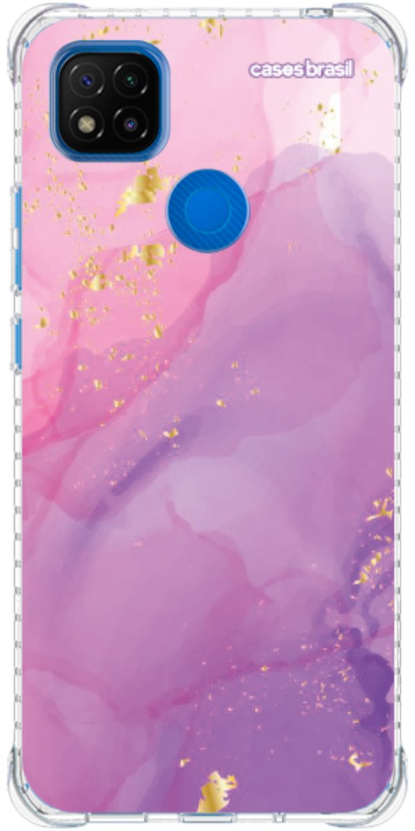 Capinha para Celular Textura Marmorizada Rosa