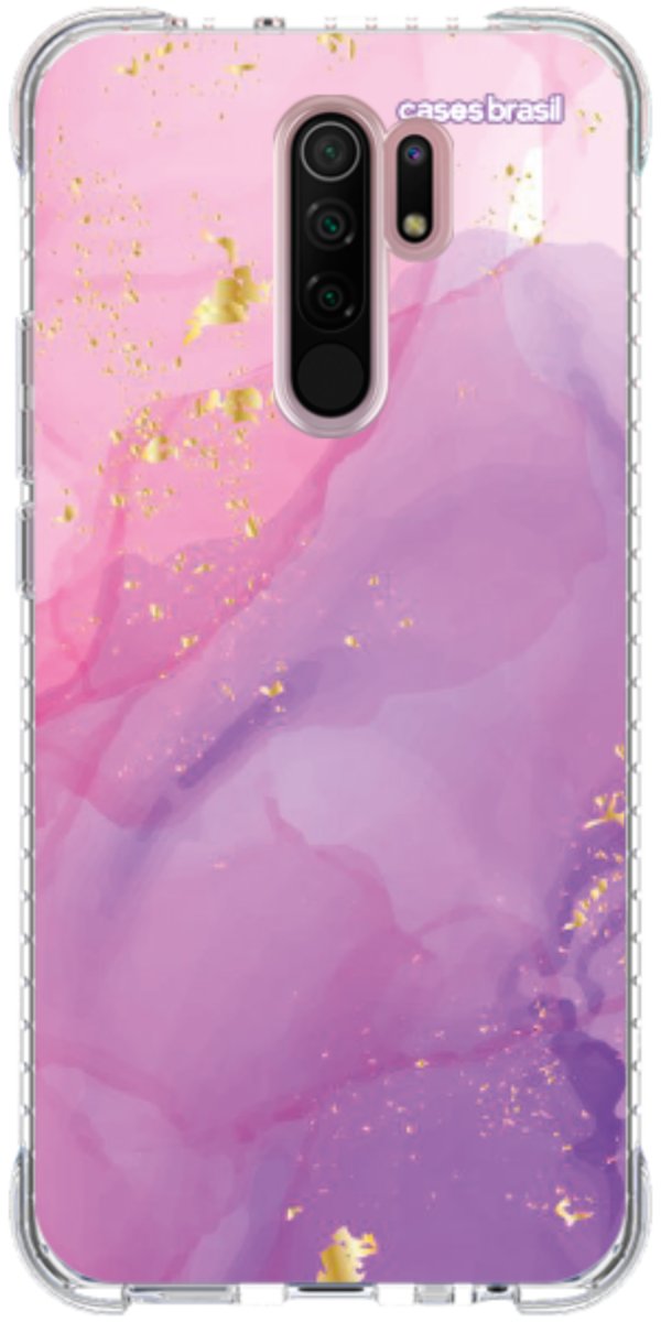 Capinha para Celular Textura Marmorizada Rosa