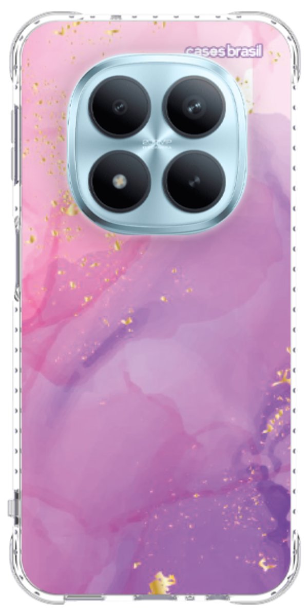 Capinha para Celular Textura Marmorizada Rosa