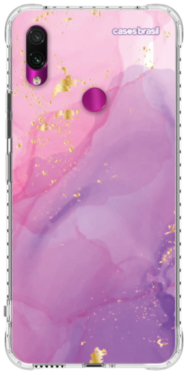Capinha para Celular Textura Marmorizada Rosa