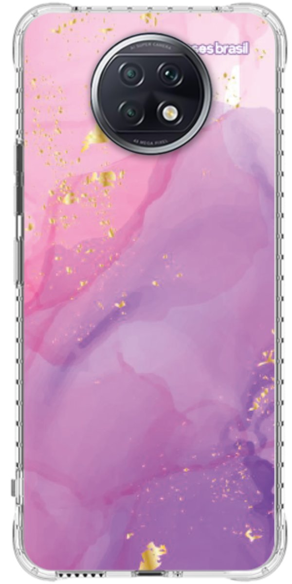 Capinha para Celular Textura Marmorizada Rosa