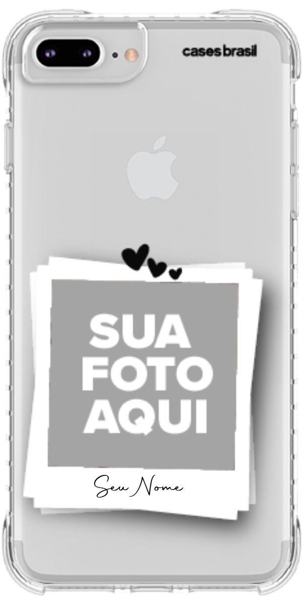 Capinha para Celular Polaroid Corações