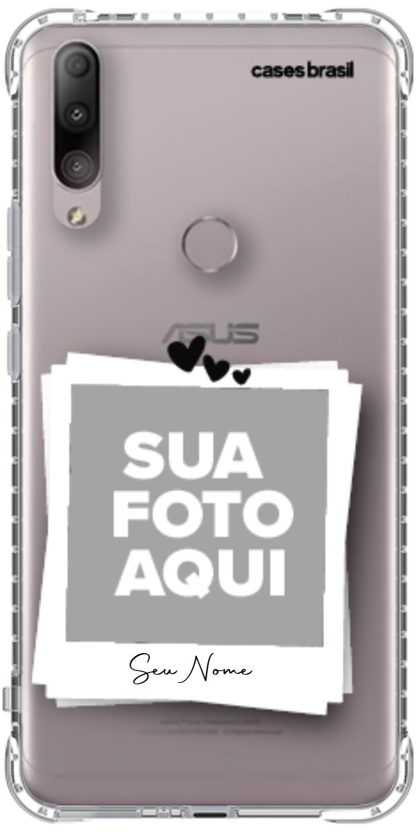 Capinha para Celular Polaroid Corações