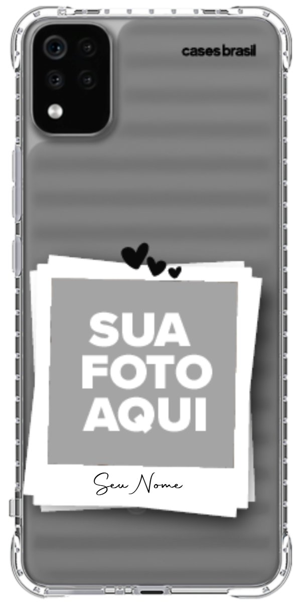 Capinha para Celular Polaroid Corações