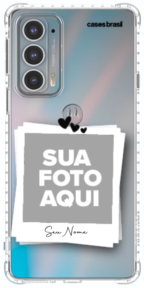 Capinha para Celular Polaroid Corações