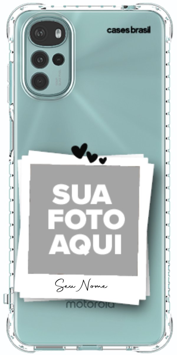 Capinha para Celular Polaroid Corações