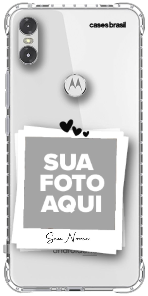 Capinha para Celular Polaroid Corações