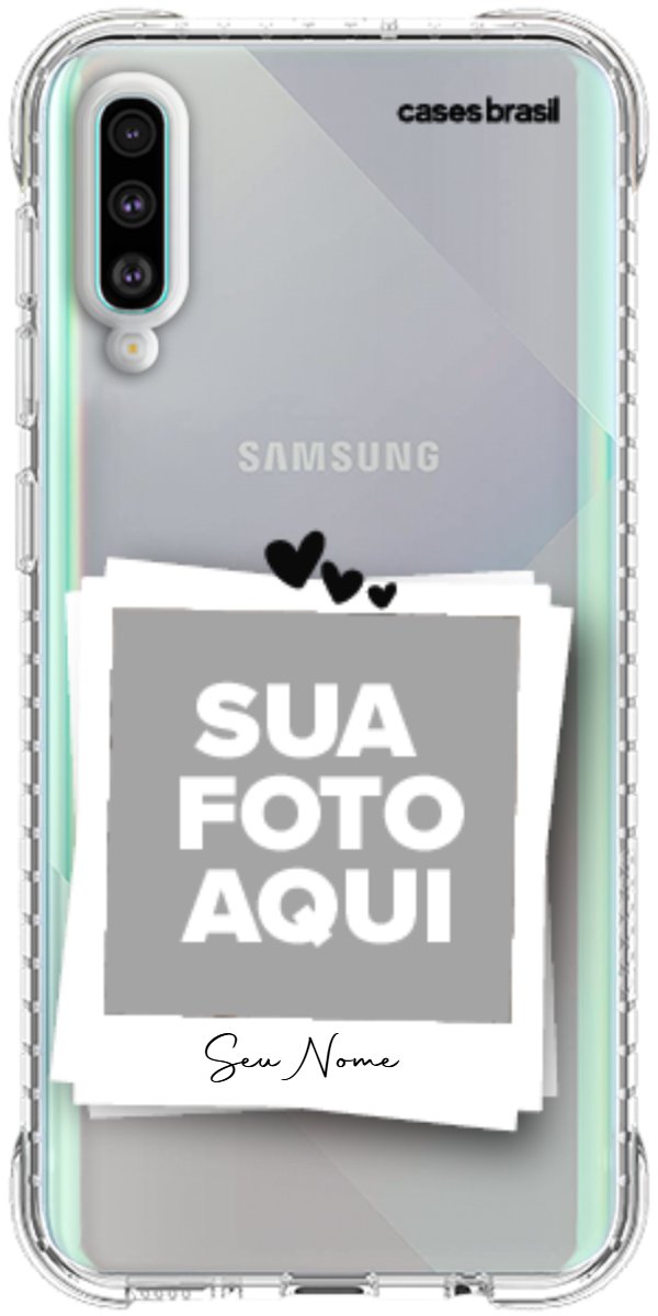 Capinha para Celular Polaroid Corações