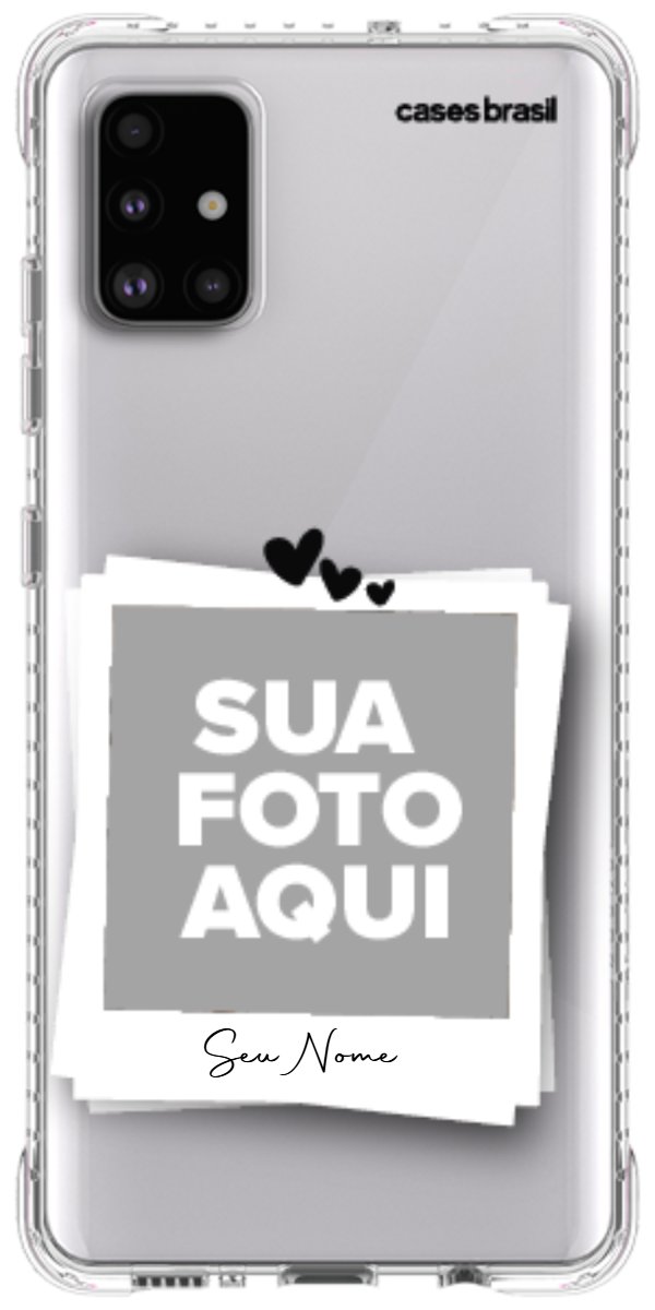 Capinha para Celular Polaroid Corações