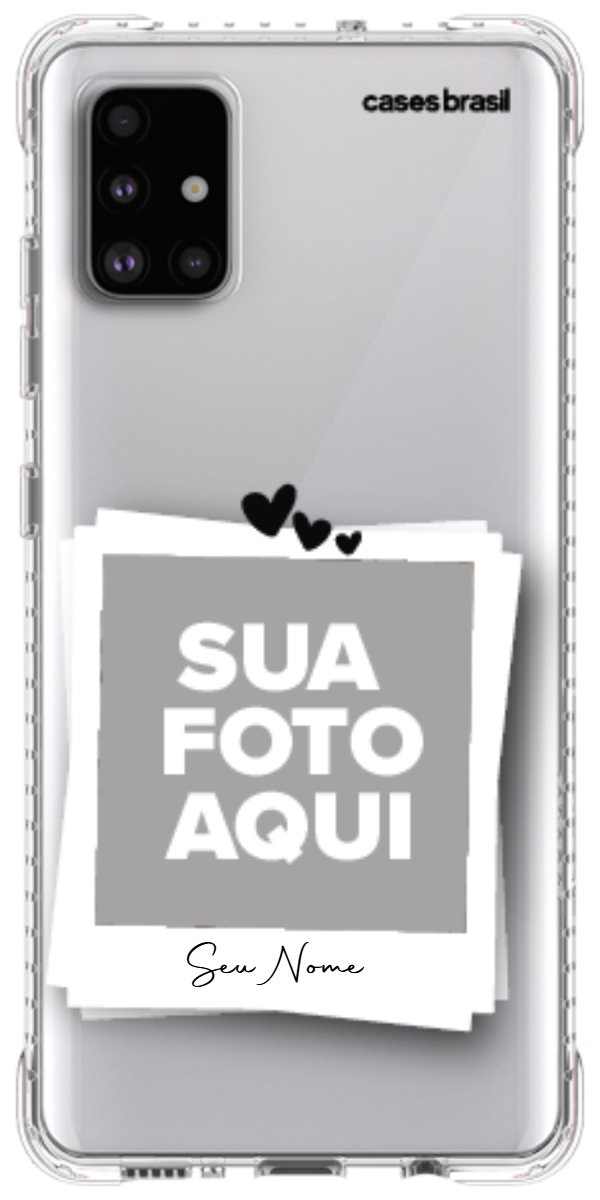 Capinha para Celular Polaroid Corações