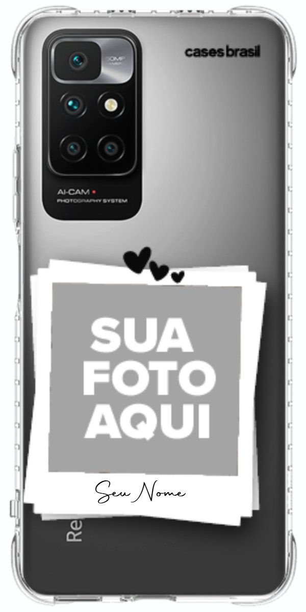 Capinha para Celular Polaroid Corações