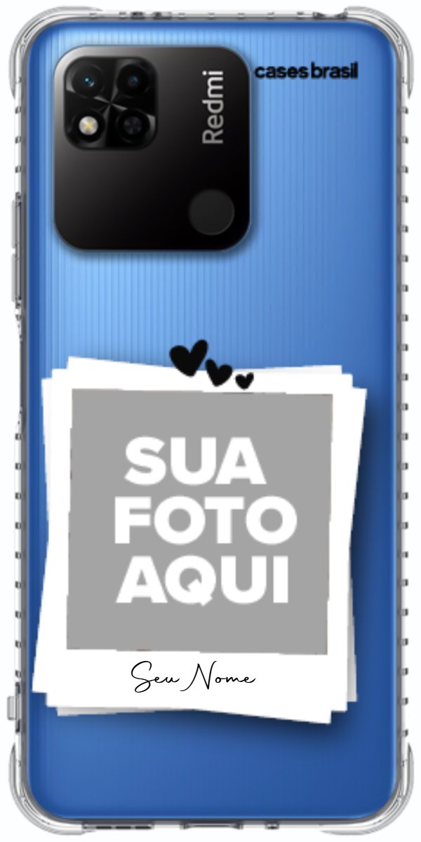 Capinha para Celular Polaroid Corações