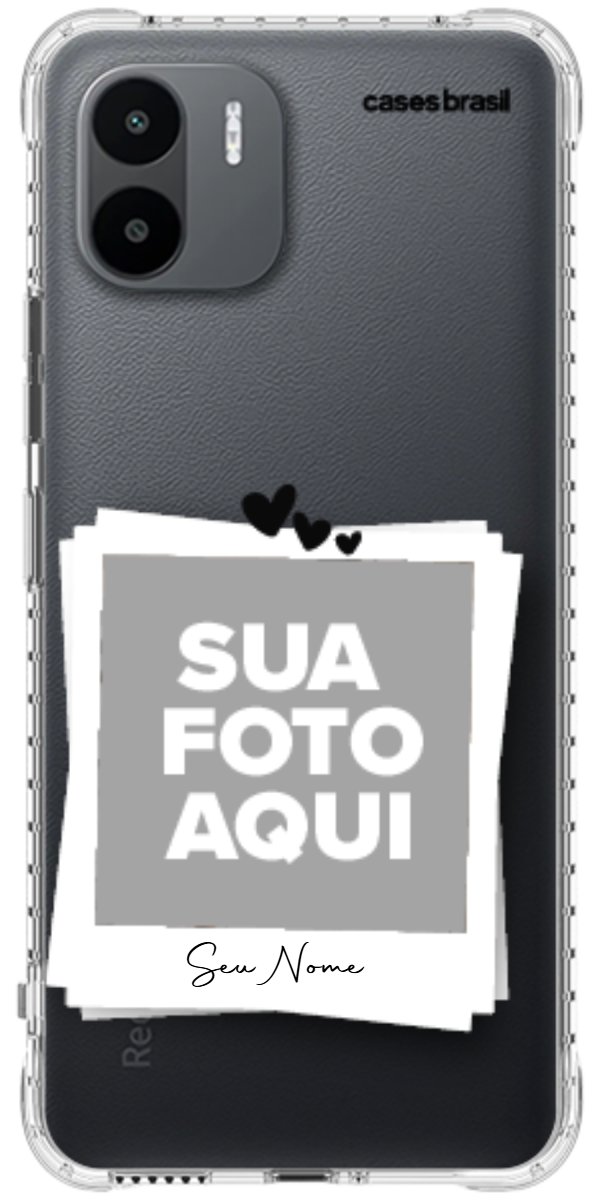 Capinha para Celular Polaroid Corações