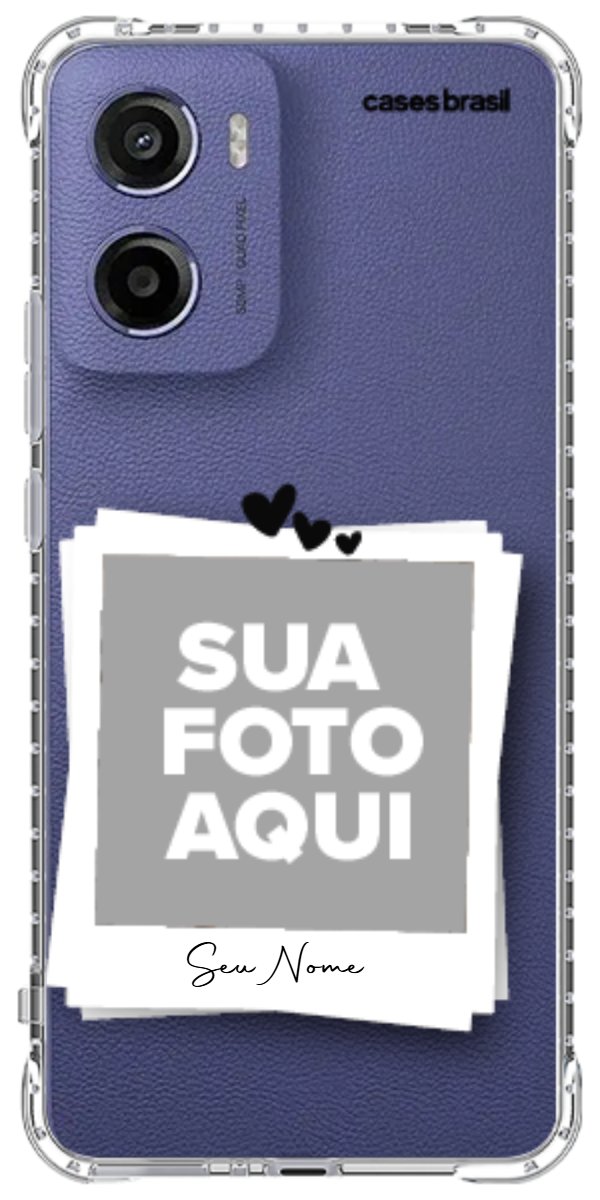 Capinha para Celular Polaroid Corações