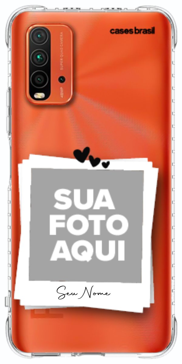 Capinha para Celular Polaroid Corações