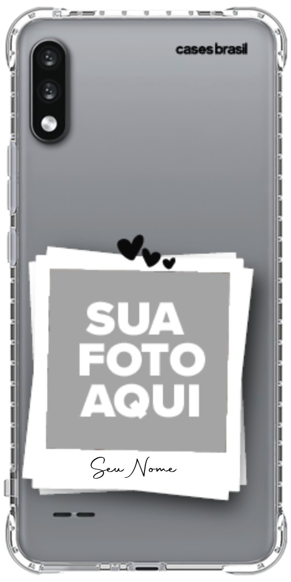 Capinha para Celular Polaroid Corações