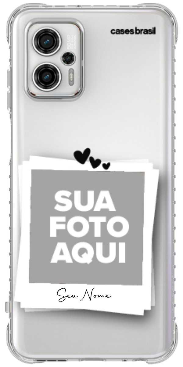 Capinha para Celular Polaroid Corações