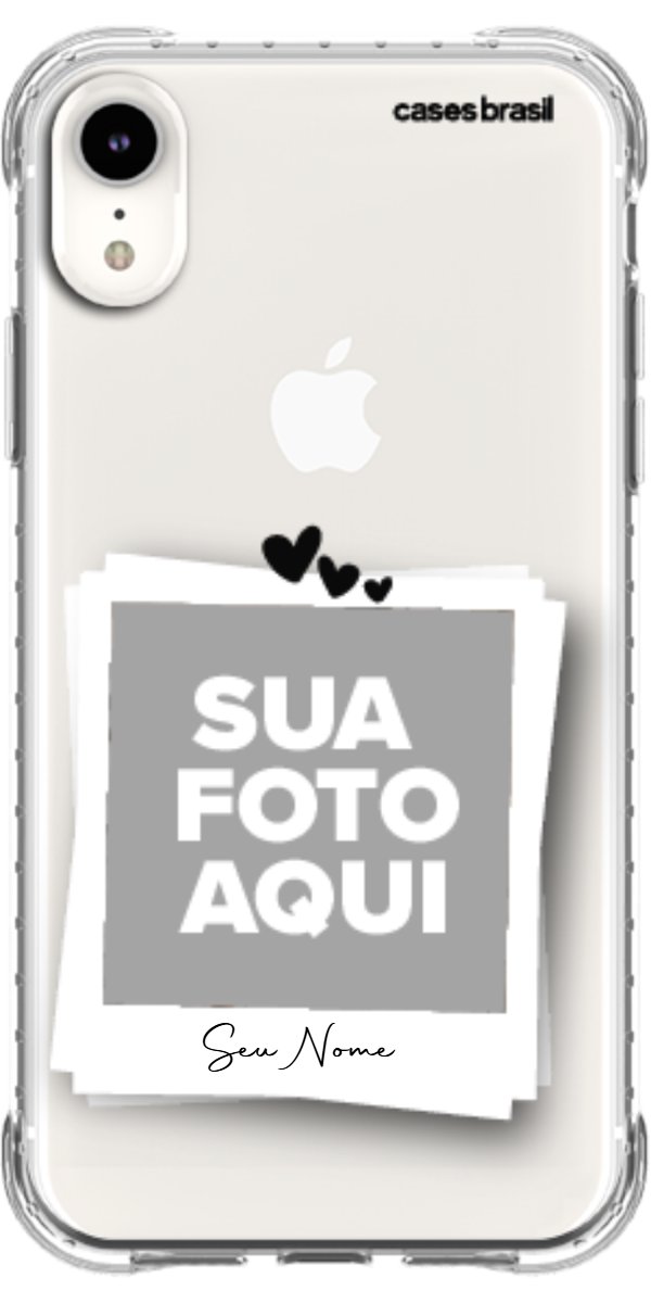 Capinha para Celular Polaroid Corações