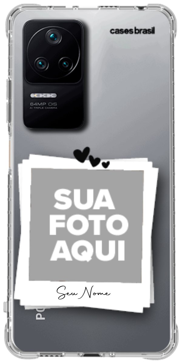 Capinha para Celular Polaroid Corações