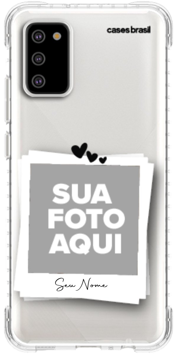 Capinha para Celular Polaroid Corações