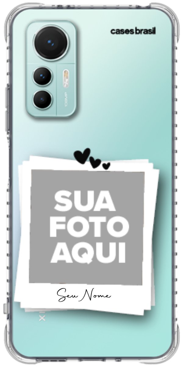 Capinha para Celular Polaroid Corações