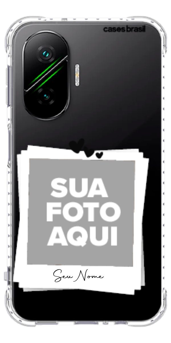 Capinha para Celular Polaroid Corações